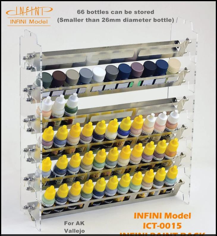 Infini Model Model Paint Stand Narrow Type, 6 Stacks CT0015